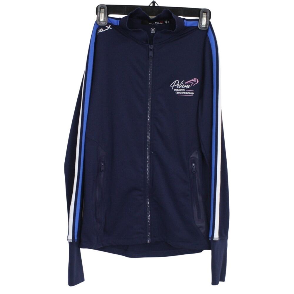 RLX Ralph Lauren Womens S Golf Jacket Pelican Championship Full Zip Navy